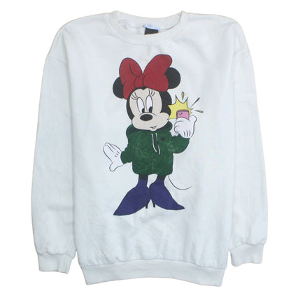 Womens UK Size 10 Zara White Pullover Sweatshirt