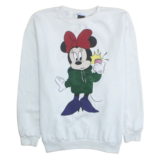 Womens UK Size 10 Zara White Pullover Sweatshirt