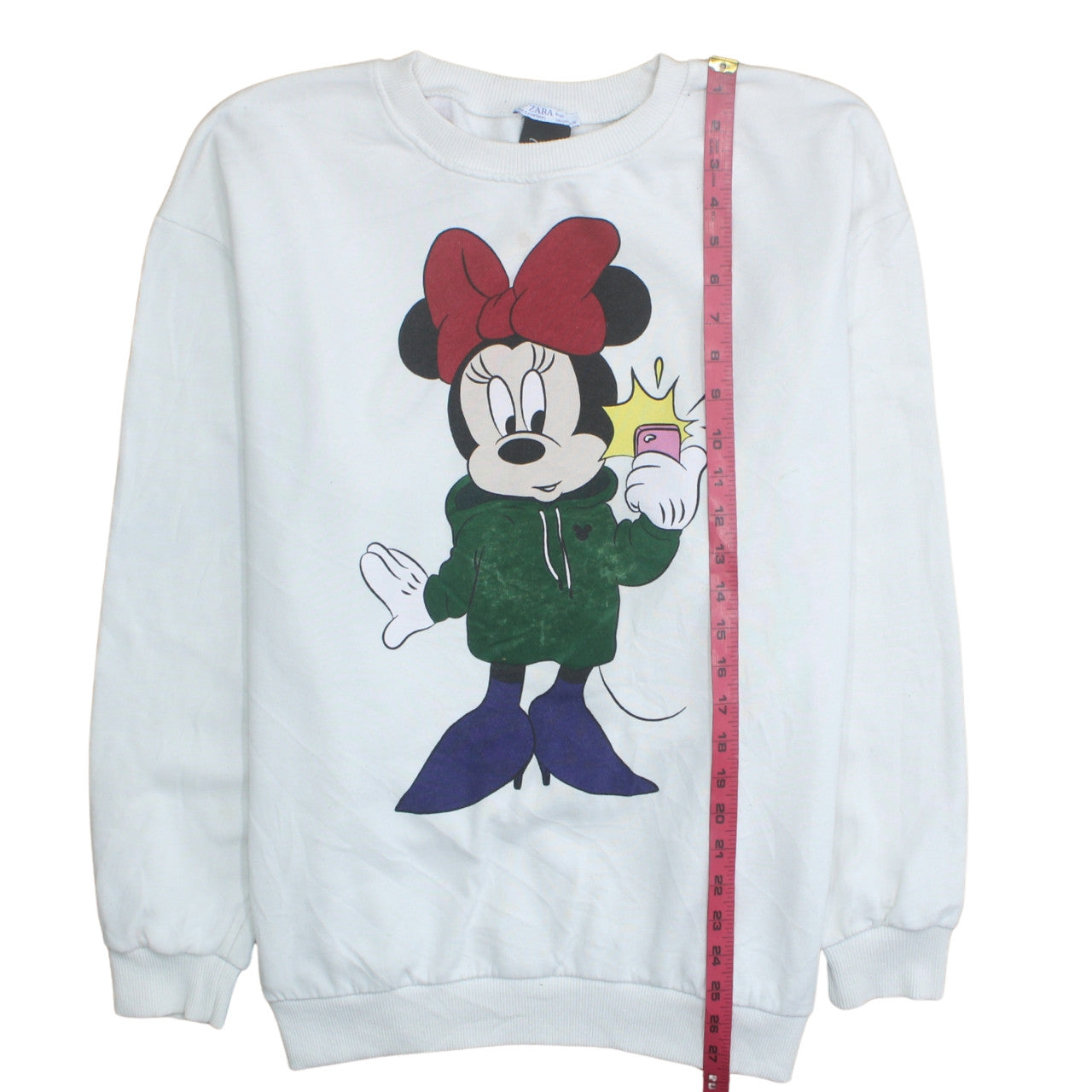 Womens UK Size 10 Zara White Pullover Sweatshirt