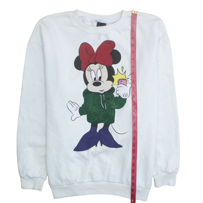 Womens UK Size 10 Zara White Pullover Sweatshirt