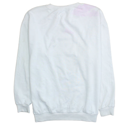 Womens UK Size 10 Zara White Pullover Sweatshirt