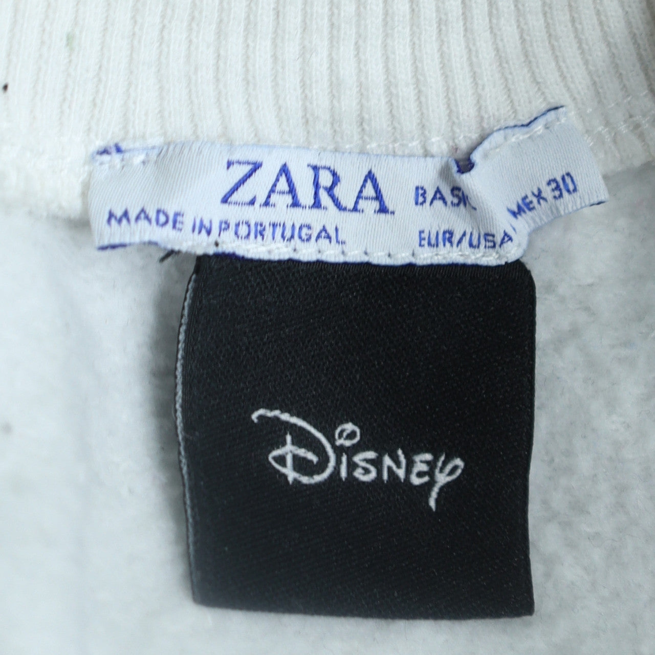 Womens UK Size 10 Zara White Pullover Sweatshirt