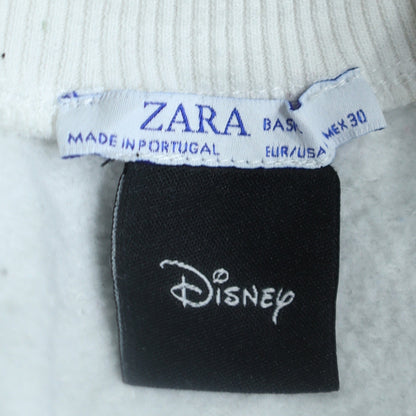 Womens UK Size 10 Zara White Pullover Sweatshirt