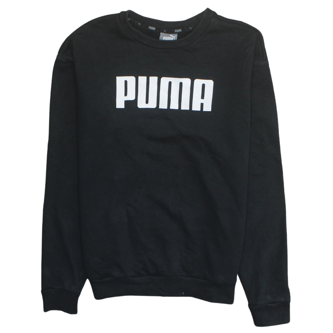 Womens UK Size XS PUMA Black Pullover Sweatshirt