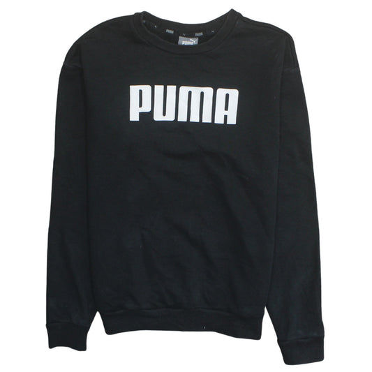 Womens UK Size XS PUMA Black Pullover Sweatshirt