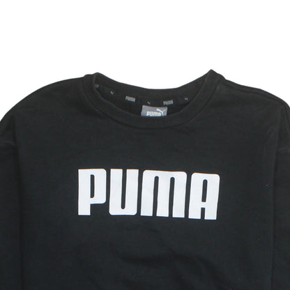 Womens UK Size XS PUMA Black Pullover Sweatshirt