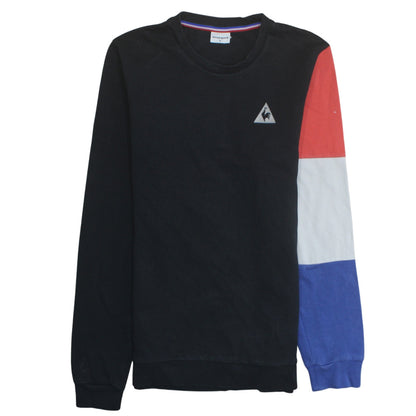 Mens UK Size M le coq sportif Black Pullover Sweatshirt