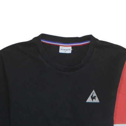 Mens UK Size M le coq sportif Black Pullover Sweatshirt