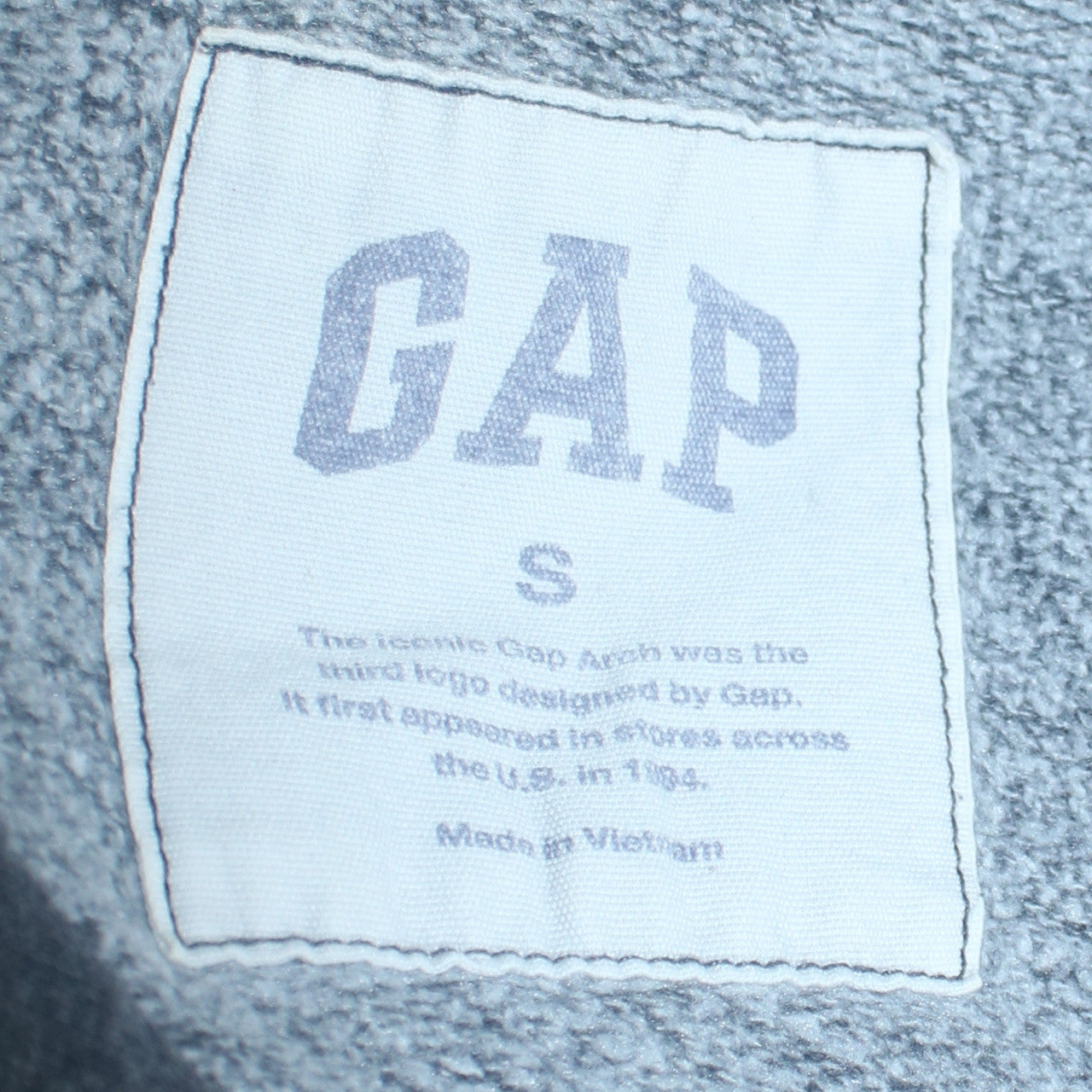 Mens UK Size S Gap Grey Pullover Hoodie