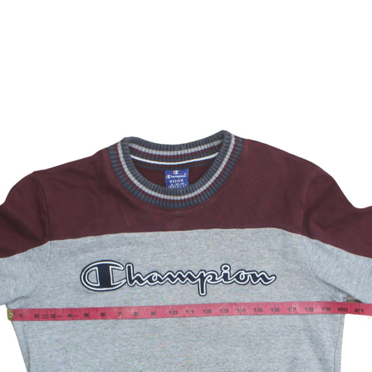 Mens UK Size M Champion Grey Pullover Sweatshirt