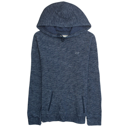 Mens UK Size M Hollister Blue Pullover Hoodie