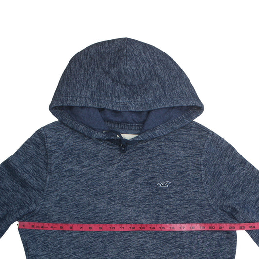 Mens UK Size M Hollister Blue Pullover Hoodie