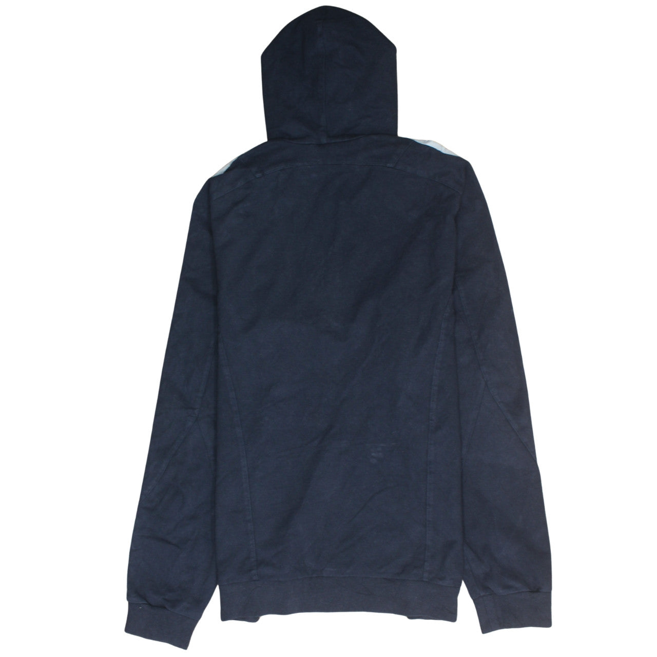 Mens UK Size L adidas Blue 1/2 Zip Hoodie