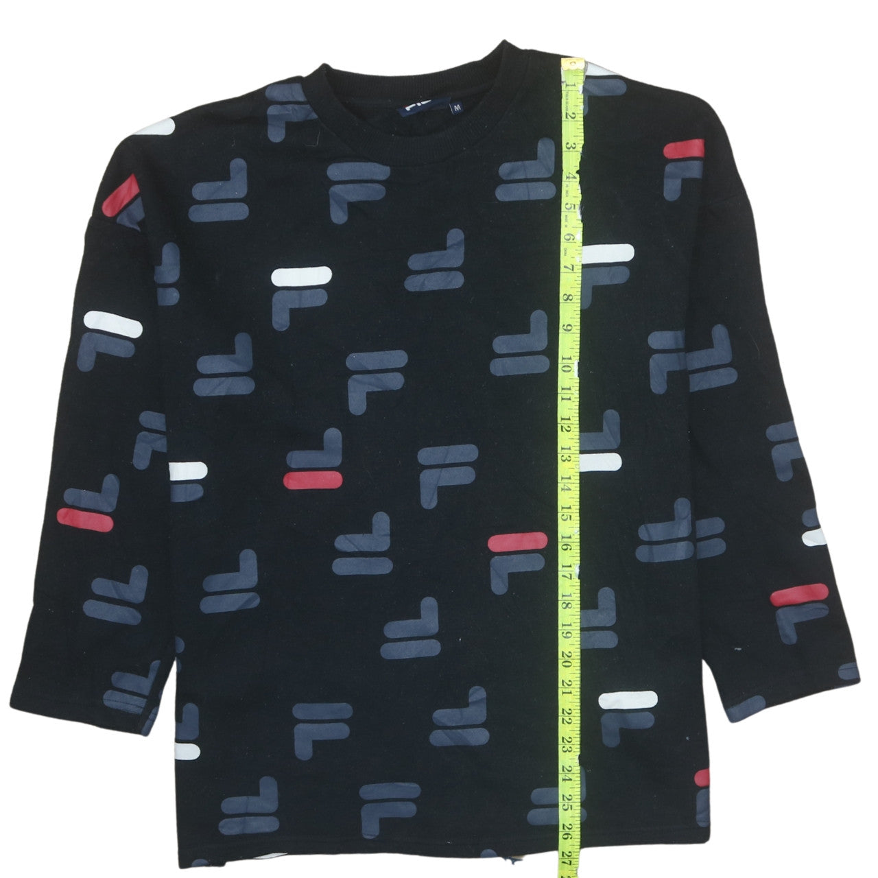 Womens UK Size M FILA Black Pullover Sweatshirt