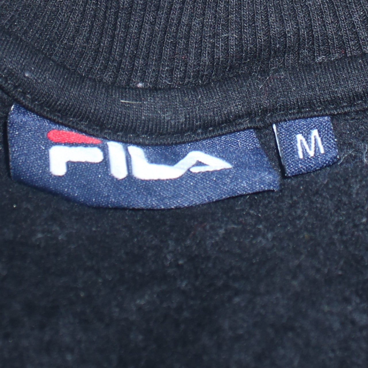 Womens UK Size M FILA Black Pullover Sweatshirt