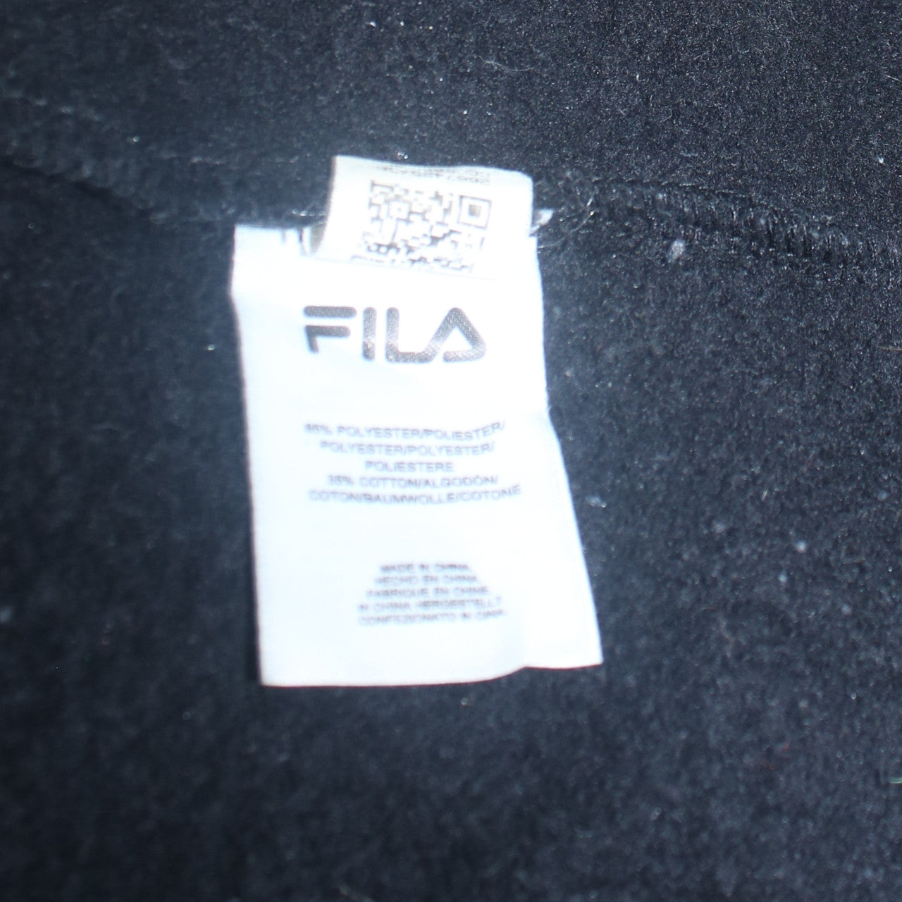 Womens UK Size M FILA Black Pullover Sweatshirt