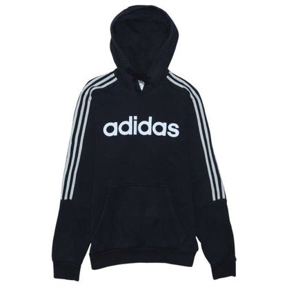 Mens UK Size S adidas Black Pullover Hoodie