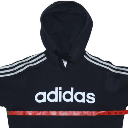 Mens UK Size S adidas Black Pullover Hoodie