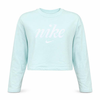 Womens UK Size M Nike Blue Pullover Sweatshirt