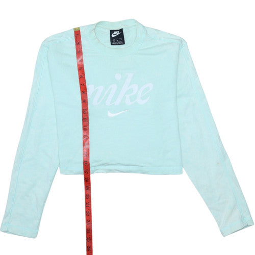 Womens UK Size M Nike Blue Pullover Sweatshirt