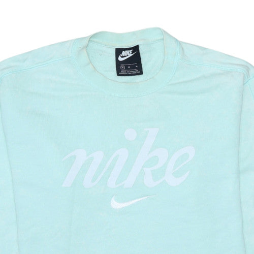 Womens UK Size M Nike Blue Pullover Sweatshirt