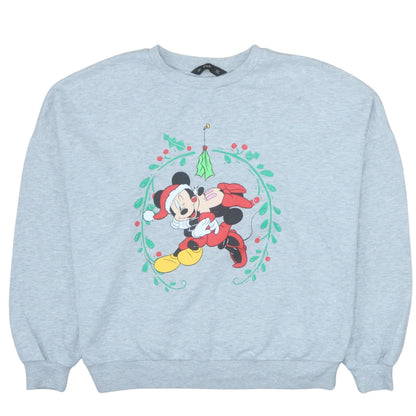 Womens UK Size 10 Disney Grey Pullover Sweatshirt