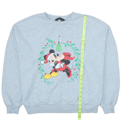 Womens UK Size 10 Disney Grey Pullover Sweatshirt