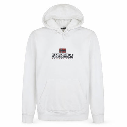 Mens UK Size M Napapijri White Pullover Hoodie