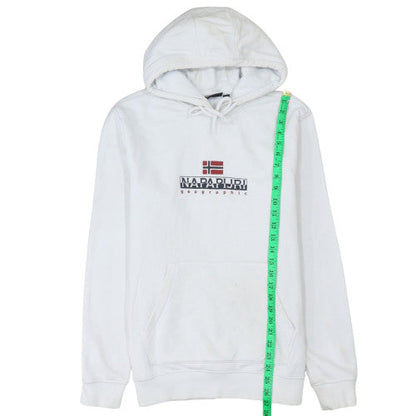 Mens UK Size M Napapijri White Pullover Hoodie