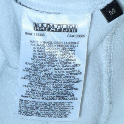 Mens UK Size M Napapijri White Pullover Hoodie