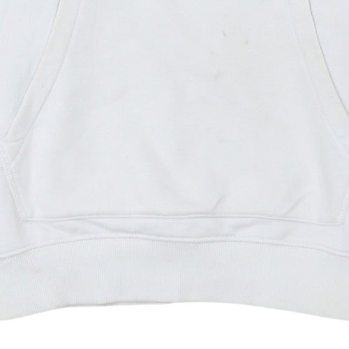 Mens UK Size M Napapijri White Pullover Hoodie