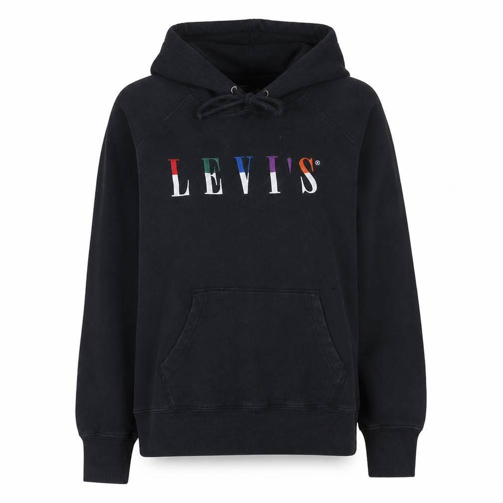 Womens UK Size L Levi's Black Pullover Hoodie