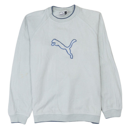 Mens UK Size S PUMA Blue Pullover Sweatshirt