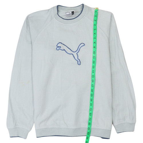 Mens UK Size S PUMA Blue Pullover Sweatshirt