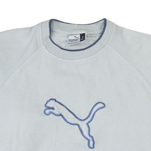 Mens UK Size S PUMA Blue Pullover Sweatshirt