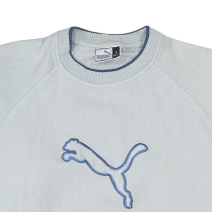 Mens UK Size S PUMA Blue Pullover Sweatshirt
