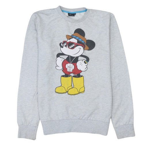 Mens UK Size M Disney Grey Pullover Sweatshirt