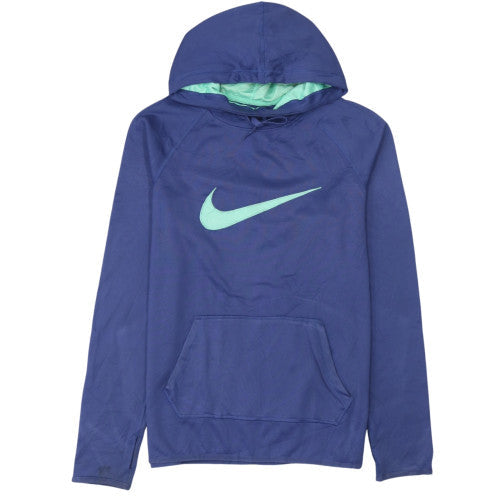 Womens UK Size S Nike Blue Pullover Hoodie