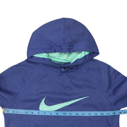 Womens UK Size S Nike Blue Pullover Hoodie