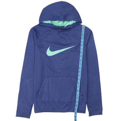 Womens UK Size S Nike Blue Pullover Hoodie