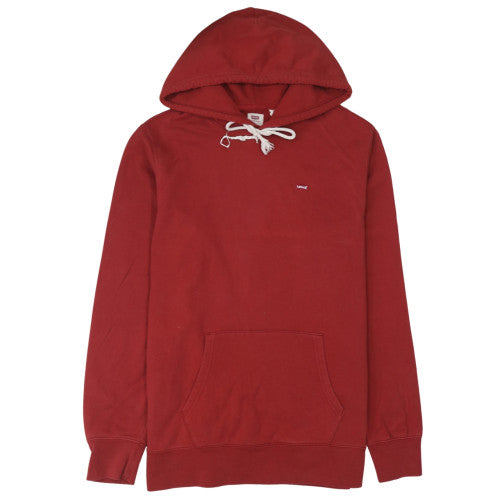 Mens UK Size L Levi's Red Pullover Hoodie