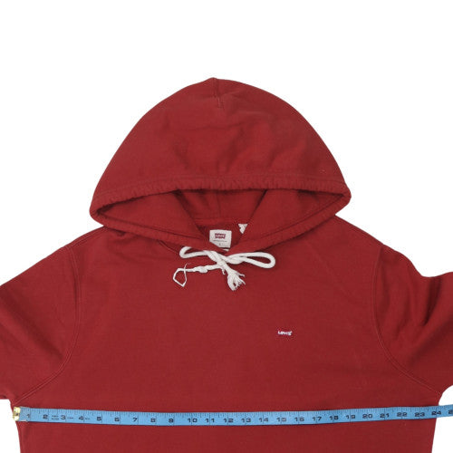 Mens UK Size L Levi's Red Pullover Hoodie