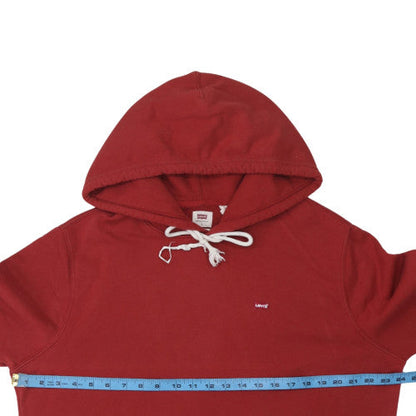 Mens UK Size L Levi's Red Pullover Hoodie