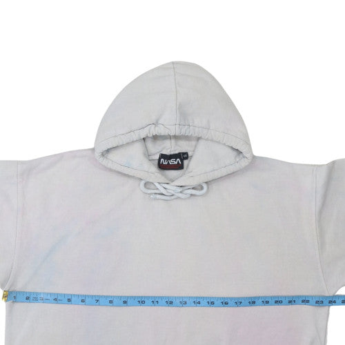 Mens UK Size S boohooMAN White Pullover Hoodie