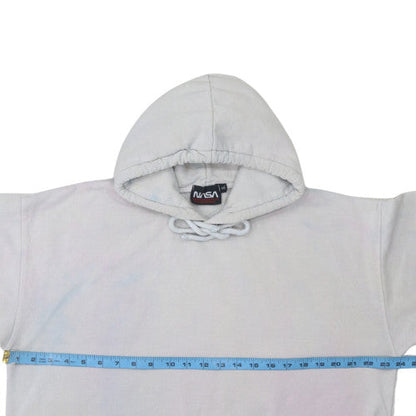 Mens UK Size S boohooMAN White Pullover Hoodie