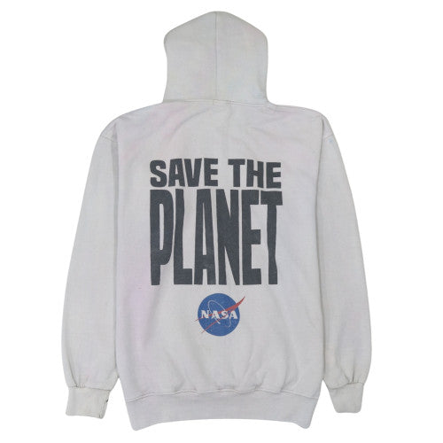 Mens UK Size S boohooMAN White Pullover Hoodie
