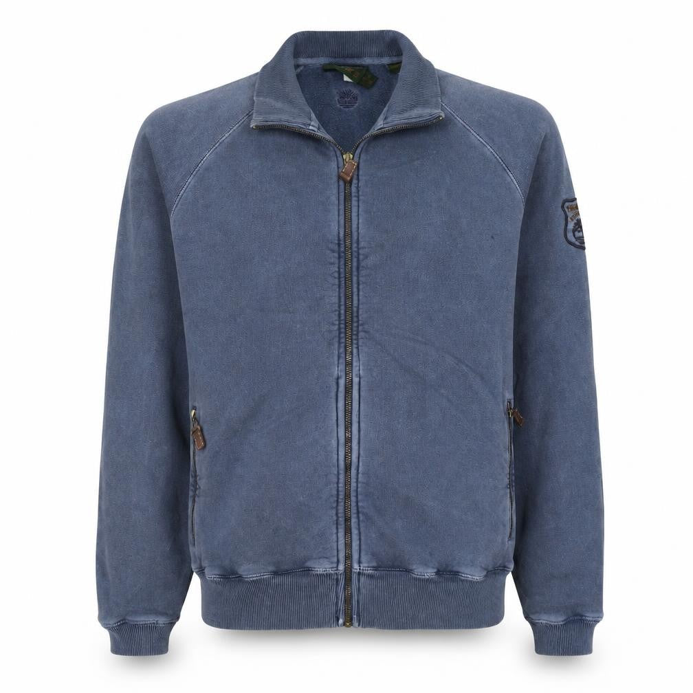 Mens UK Size M Timberland Blue Full Zip Sweatshirt