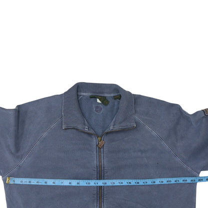 Mens UK Size M Timberland Blue Full Zip Sweatshirt