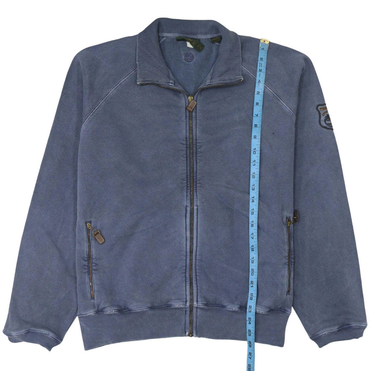 Mens UK Size M Timberland Blue Full Zip Sweatshirt