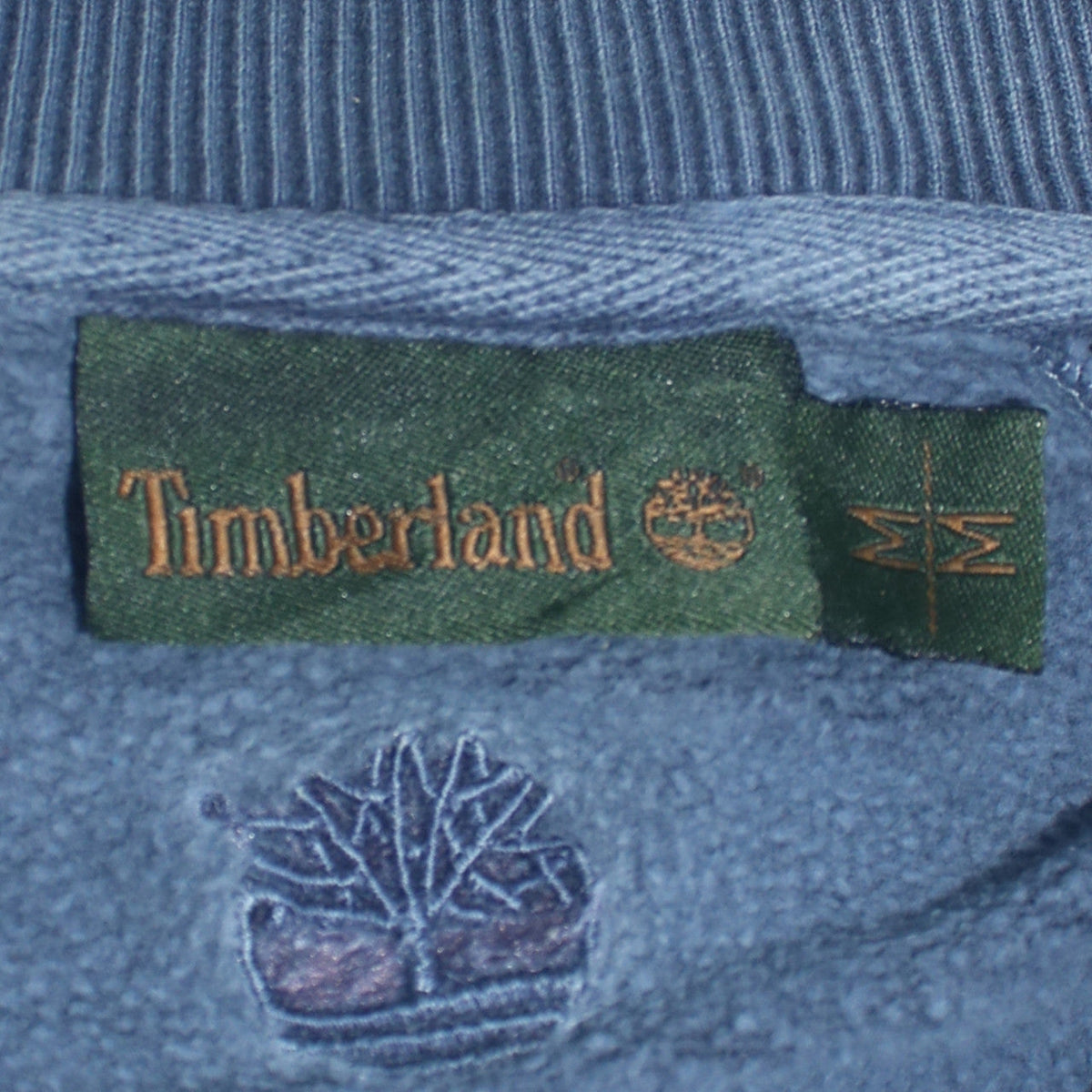 Mens UK Size M Timberland Blue Full Zip Sweatshirt